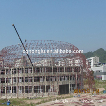 High quality prefabricated steel dome roof